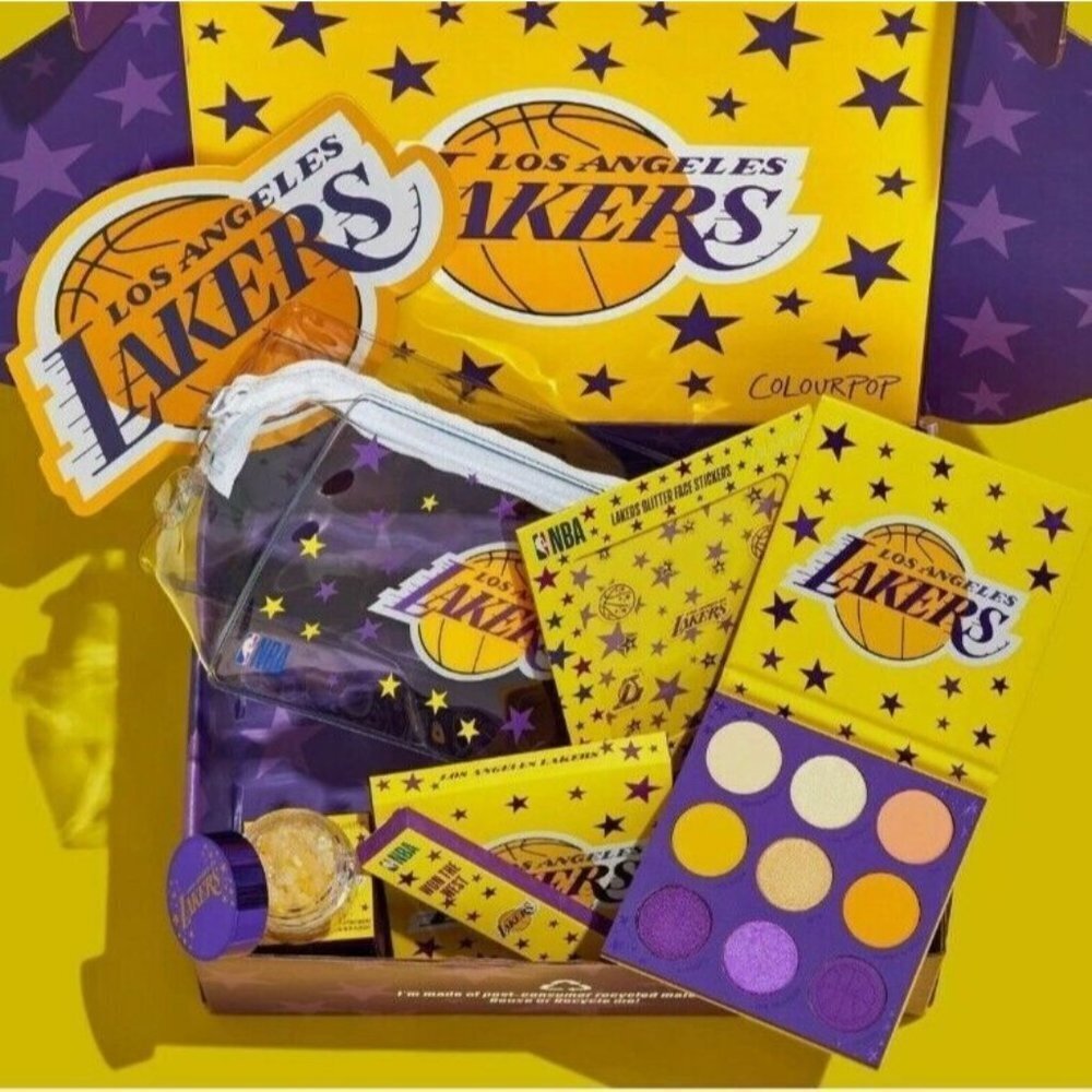 Colourpop x NBA Los Angeles LAKERS PR Collection